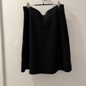 Adrianna Papell Black Knit Sweater Skirt Large L